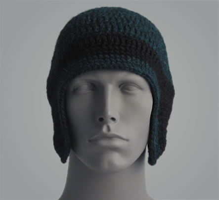 Crochet Helmet 001 by Cinnamon McCullum | AllegraNoir.com